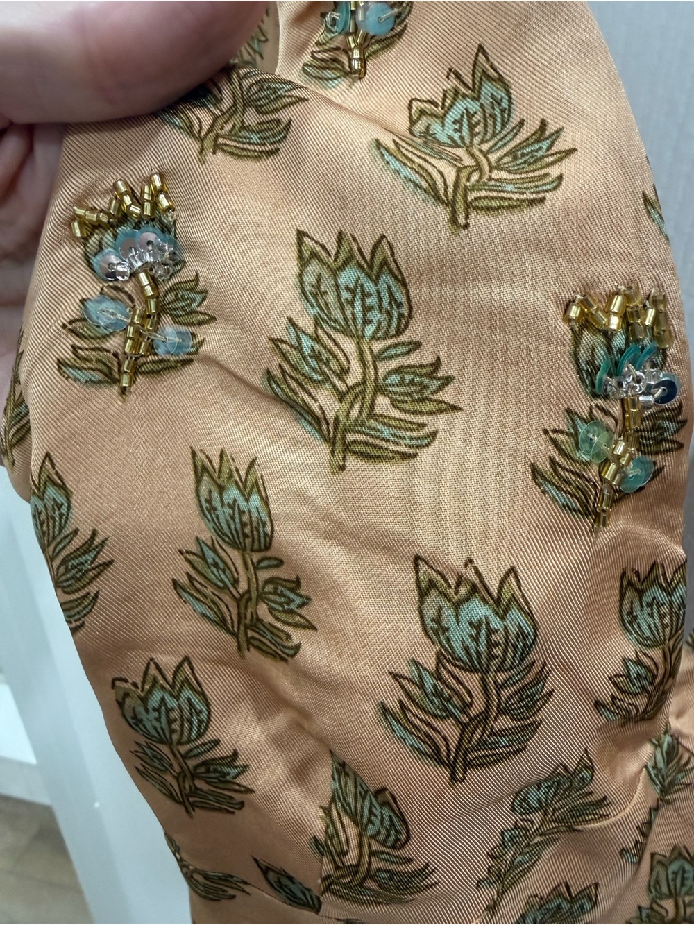 J. Crew Collection embellished halter dress tulip block print - Picture 4 of 6